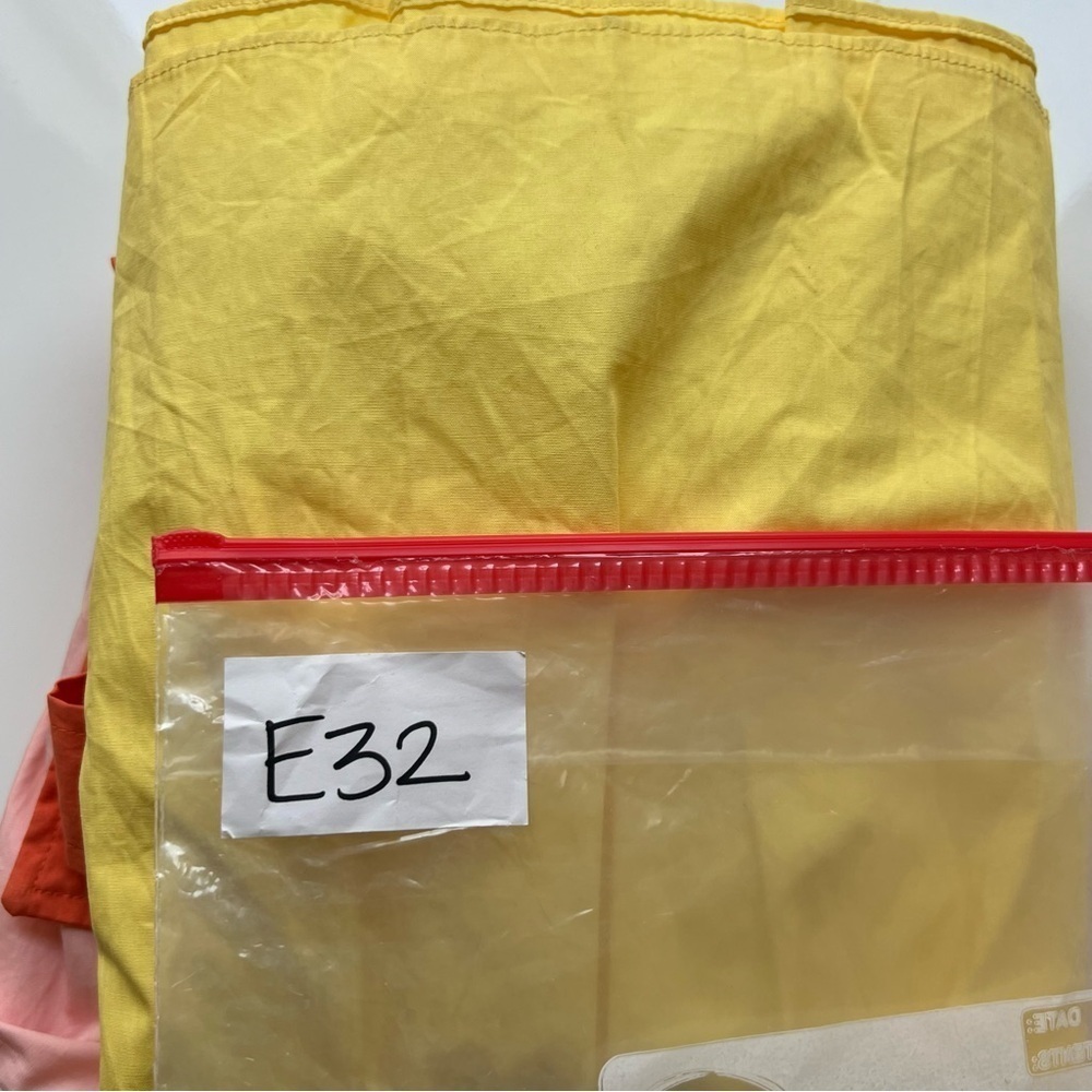 English Factory Midi Tiered Color Block Orange Peach Yellow Skirt with Belt- XS - Picture 12 of 12